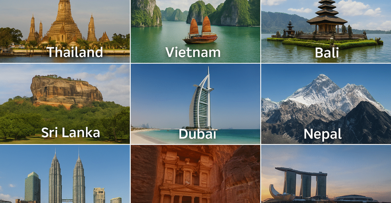 Top 10 Affordable International Trips Under ₹80,000